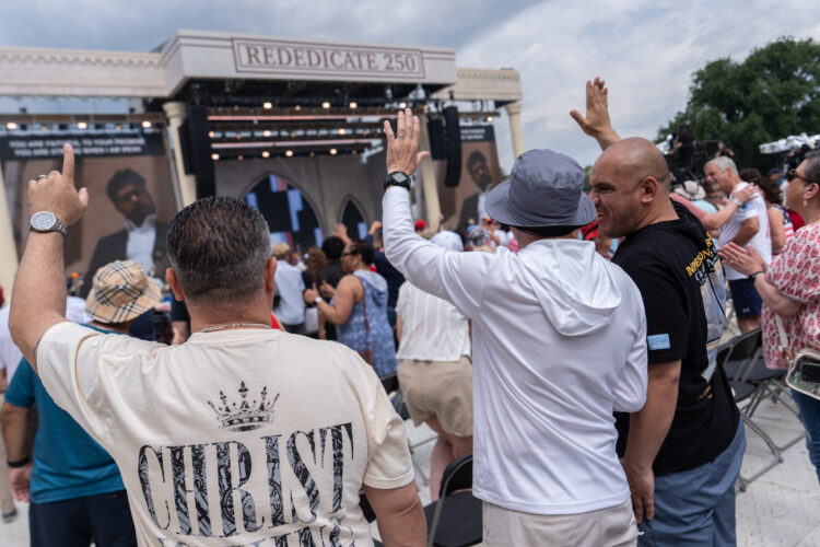 Thousands Flocked To National Mall For America-Themed Prayer Rally